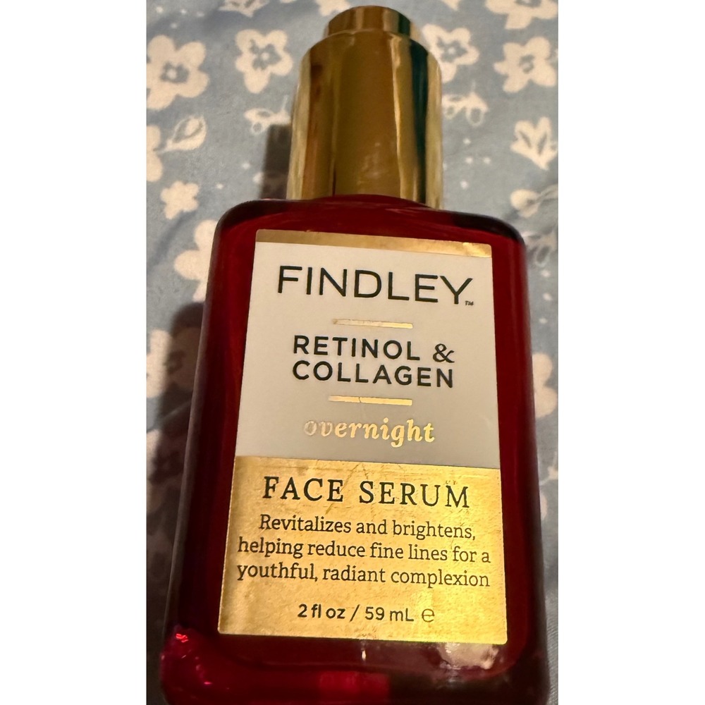 Findley Retinol & Collagen Overnight Face Serum 2 fl oz Brightening Anti-Aging
